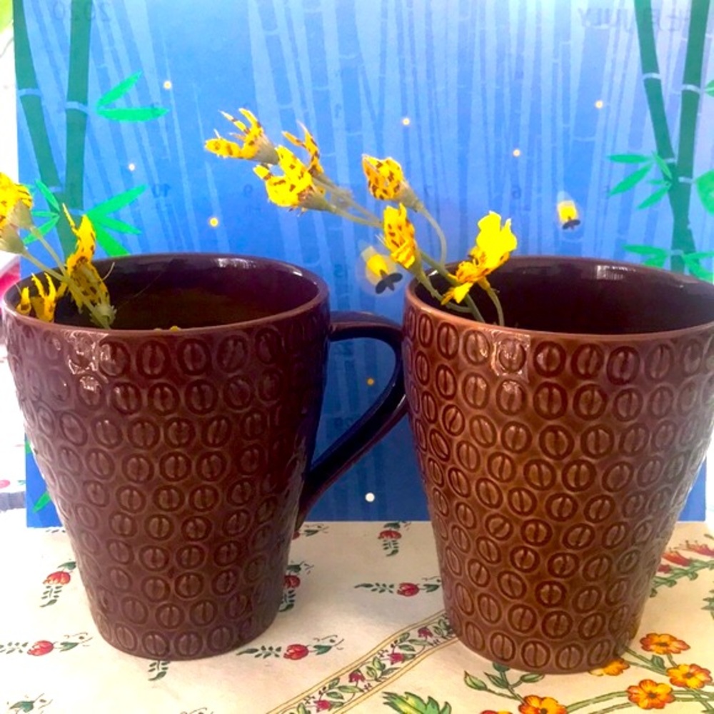 NWOT 2008 Starbucks Stockholm Coffee Bean Mugs